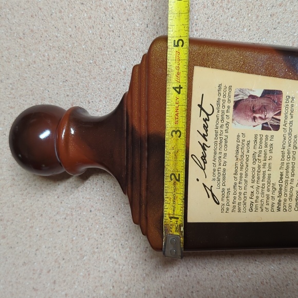 Vintage 70s Jim Beam Wildlife Collection Whiskey Bottle - Picture 9 of 10